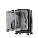 Tosca Cruiser Collection polypropylene front access trolley case TCA875A Black-Lime trims
