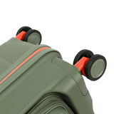 Tosca Cruiser Collection 67cm Polypropylene Front access top lid opening Trolley case TCA875B-Khaki-Orange trims