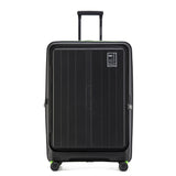 Tosca Cruiser Collection polypropylene front access trolley case TCA875A Black-Lime trims
