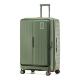 Tosca Cruiser Collection polypropylene front access trolley case TCA875A Khaki-orange trims