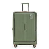 Tosca Cruiser Collection polypropylene front access trolley case TCA875A Khaki-orange trims