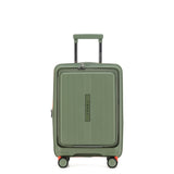 Tosca Cruiser Collection polypropylene front access 54cm-carry-on trolley case TCA875C Khaki-orange trims