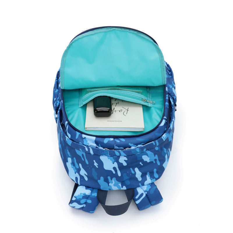 Tosca Camo Kids 45cm-H Primary Back pack TCA948-Navy Camo