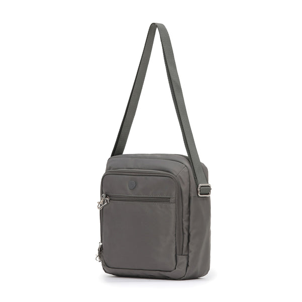 Tosca 25cm-W Grey Anti-theft RFID protected cross body shoulder bag TCA954-Grey