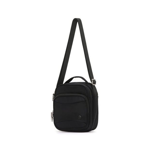 Tosca 18cm-W Black Anti-theft RFID protected cross body shoulder bag TCA955-Black