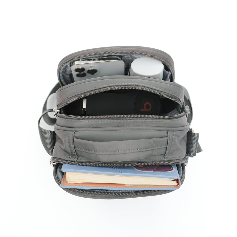 Tosca Anti-theft cross body shoulder bag RFID protected TCA955-Grey