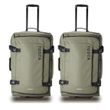 Tosca Delta Collection 2-wheel stand up wheel bags 2-Pce set 70cm TCA970-70cm Khaki