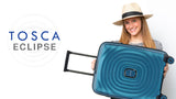 Tosca Blue Eclipse Polypropylene Hard side Trolley Luggage full -set 77/67/55cm  TCA300