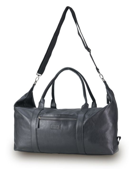 Tosca  Vegan Leather Duffle Bag 65cm-L VG012-Black