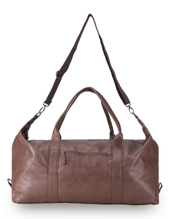 Tosca Vegan Leather 65cm-L Overnight Duffle Tote bag VG012-Chocolate