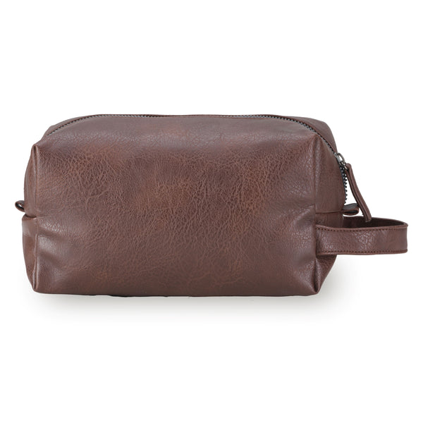 Tosca Vegan Leather Wash bag wet pack VG018-Chocolate