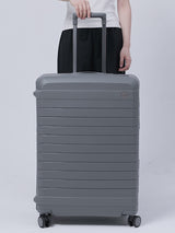 Tosca Vault Collection Clamp style 77cm Polypropylene Premium trolley luggage TCA219A-Black