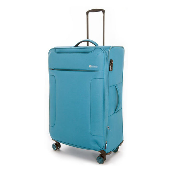 Tosca So-Lite -78cm Teal - Ultra Lightweight Softside Trolley Luggage AIR4044A