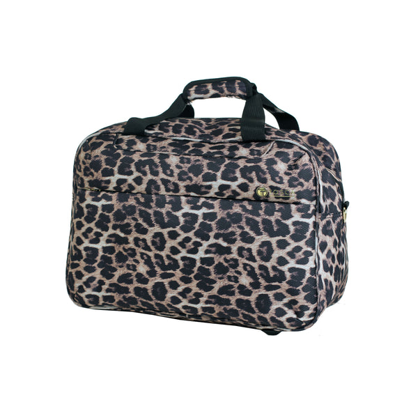 Tosca Leopard So-Lite 42cm-wide carry-on Trolley Adapted softside Leopard cabin bag AIR4044T