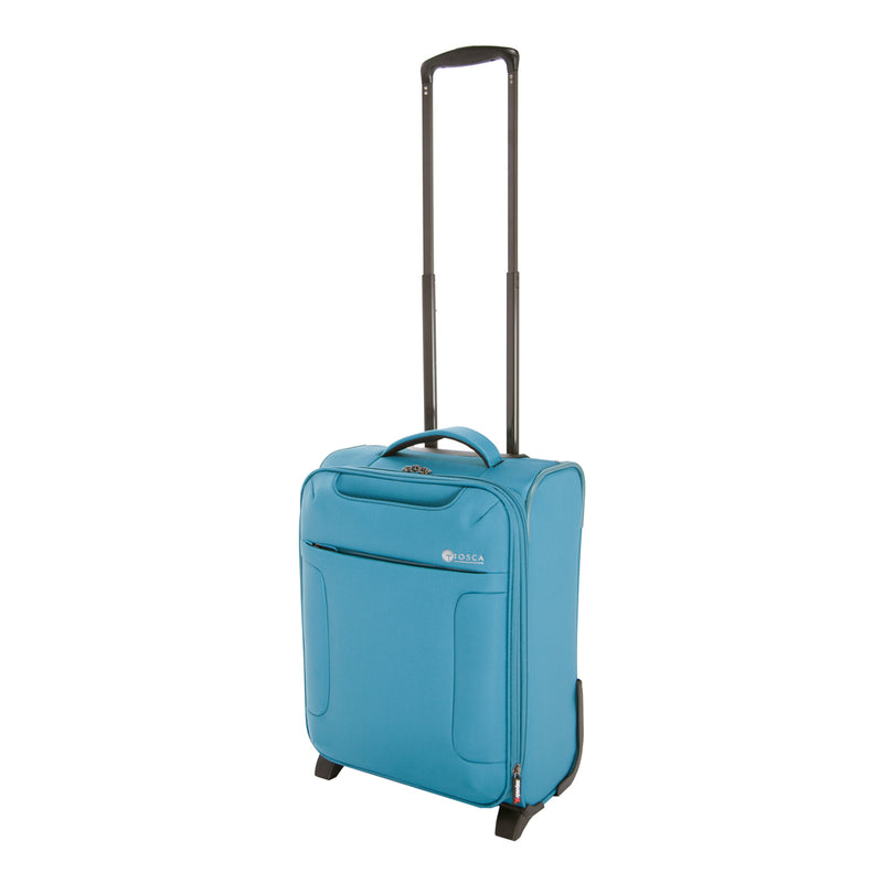 Tosca 54CM Carry on 2-wheel in line skate Soft side carry-on trolley Case AIR4044CW2 Teal