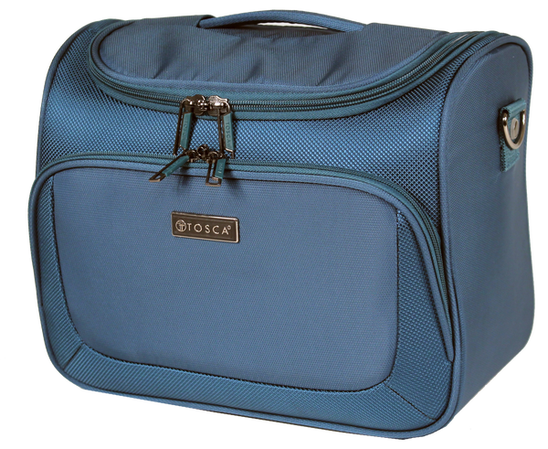 TCA607 Tosca Travel-Beauty Case in Teal, fully featured softside