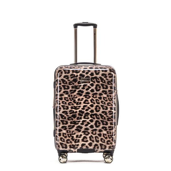 Tosca 67cm Checked Hard side Leopard Collection Polycarbonate Trolley luggage TCA111B