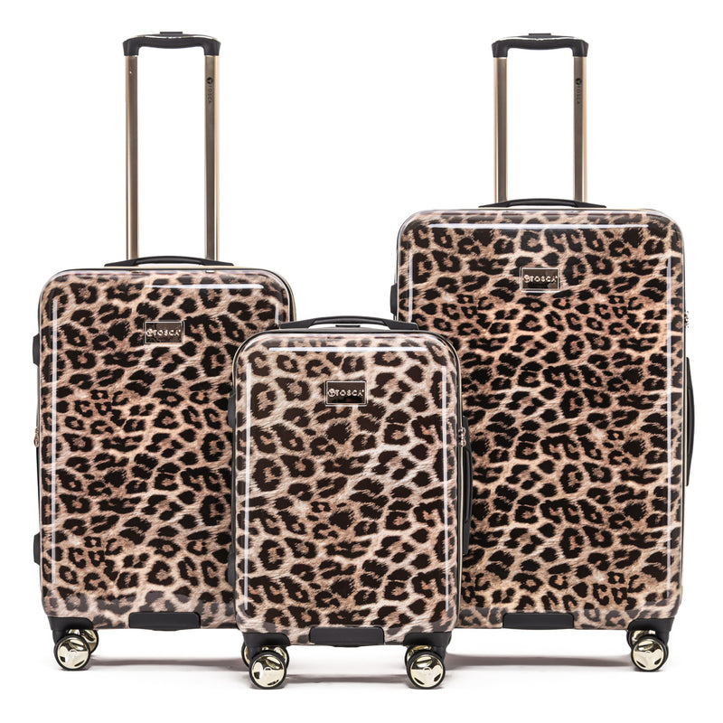 Tosca 55cm Carry-on Hard side Leopard Polycarbonate Trolley luggage TCA111C