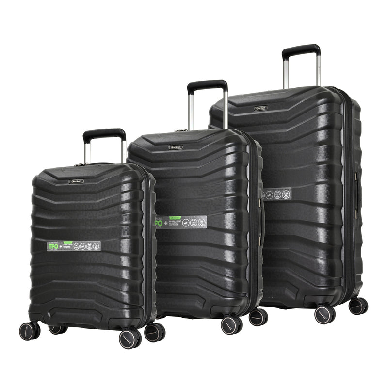 Eminent 55cm Carry on Luxury TPO material  4-Wheel Trolley luggage KH93C Black