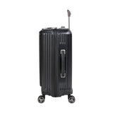 Eminent - Carry On 55cm - Black Top lid Front Opening design Hardside Small Trolley case with USB port KK50C