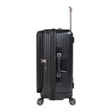 Eminent 67cm (Black) Top Lid Opening design Checked luxury Polycarbonate Trolley case KK50B-Black