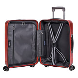Eminent - Carry On 55cm - Antique Wine Polycarbonate Small Luggage with USB port KK50C