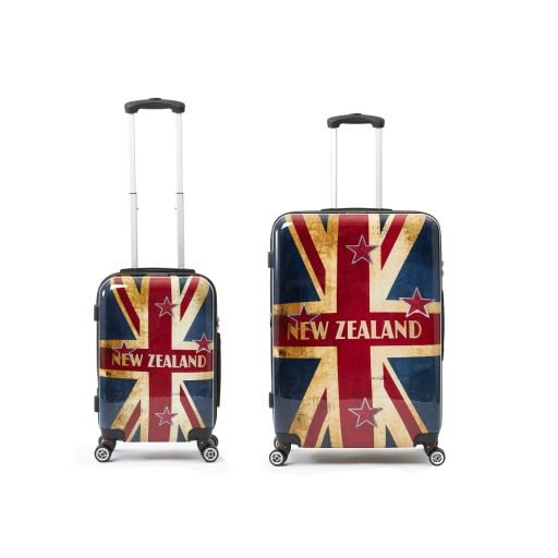 New Zealand Luggage Co Flag 2-Pce Hard side polycarbonate trolley luggage set 78cm-checked and 53cm-carry on NZ001