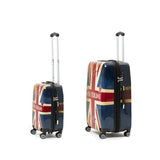 New Zealand Luggage Co Flag 2-Pce Hard side polycarbonate trolley luggage set 78cm-checked and 53cm-carry on NZ001