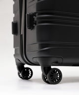New Zealand Luggage Co - Checked  67cm Black -  Franz Josef Medium Trolley Case SS604B