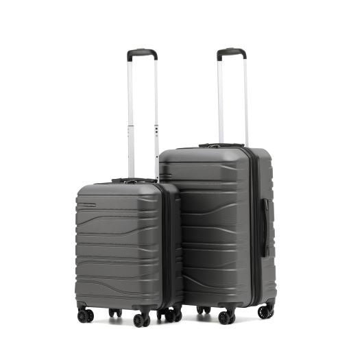 New Zealand Luggage Co 2-Pce set 67/55cm  Charcoal Franz Josef Collection trolley luggage SS604