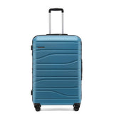 New Zealand Luggage Co - Checked 77cm Lake Blue - Franz Josef Large Trolley Luggage SS604A