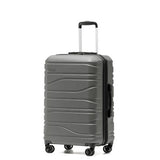 New Zealand Luggage Co - Checked 67cm Franz Josef Medium Trolley Case SS604B-Charcoal