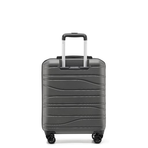 New Zealand Luggage Co - Carry On 55cm Charcoal - Franz Josef Small Trolley Luggage SS604C