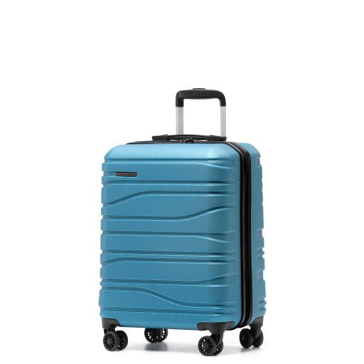 New Zealand Luggage Co -55cm Franz Josef Lake Blue Hard side Carry on SS604C