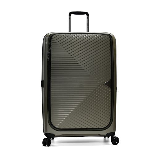 Tosca Space-X Collection 76cm Champagne luxury polypropylene top lid-front opening trolley luggage TCA100A