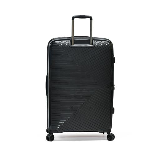 Tosca Space-X Collection 66cm Black luxury polypropylene top lid-front opening trolley luggage TCA100BC