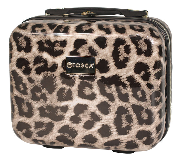 Tosca Hard side carry-on Leopard Cosmetic beauty case TCA111BC