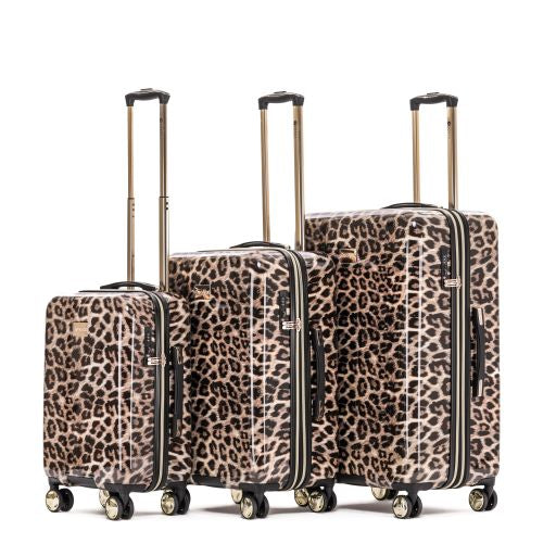 Tosca Checked Hard side Leopard print luxury luggage set 76cm/66cm/53cm TCA111