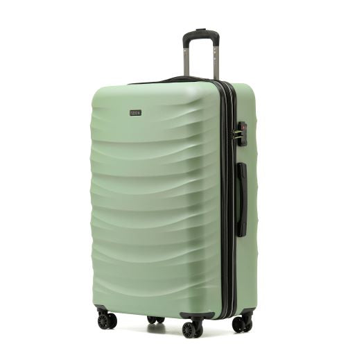 Tosca 78cm Oil-Green luxury Polycarbonate Checked Trolley Luggage TCA140A