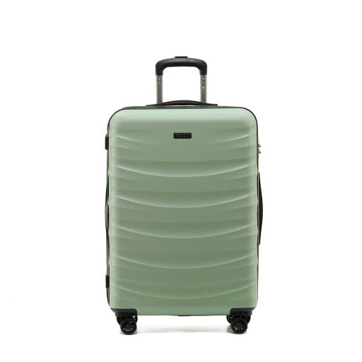 Tosca Interstellar - Checked 68cm - Oil Green Collection Luxury Polycarbonate Medium Trolley Luggage TCA140B