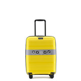 Tosca 55cm Yellow Comet luxury polypropylene hard side Carry-on trolley case TCA200C