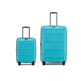 Tosca Comet Teal Hard side 2-Pce set 78cm-Checked and 55cm-Carry on luggage package TCA200