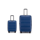 Tosca Storm Blue Comet 2-Pce set 78cm-Checked and 55cm-Carry on luggage package TCA200-Navy