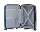 Tosca 77cm Blue Eclipse Polypropylene Hard side Checked Trolley Luggage TCA300A