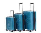 Tosca Blue Eclipse Polypropylene Hard side Trolley Luggage full -set 77/67/55cm  TCA300