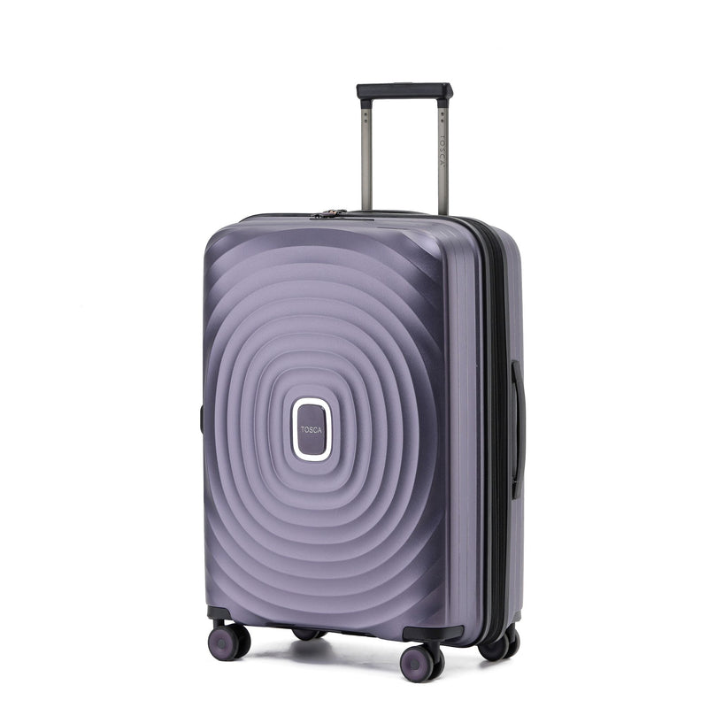 Tosca Eclipse -67cm Checked - Purple  Polypropylene Trolley Luggage TCA300B
