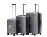 Tosca Charcoal Eclipse luxury polypropylene hard side luggage set 77/67/55cm TCA300