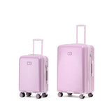 Tosca Maddison Lilac hard side luggage TCA410 2-Pce set trolleys-75cm/55cm
