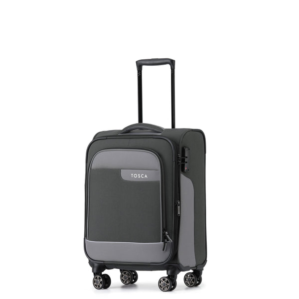TCA420C 54cm Charcoal Tosca Urban Lite Collection Softside Carry-on Trolley case