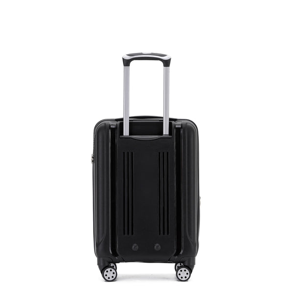 TCA740C 55cm Black Carry on Tosca Warrior Collection polypropylene trolley luggage